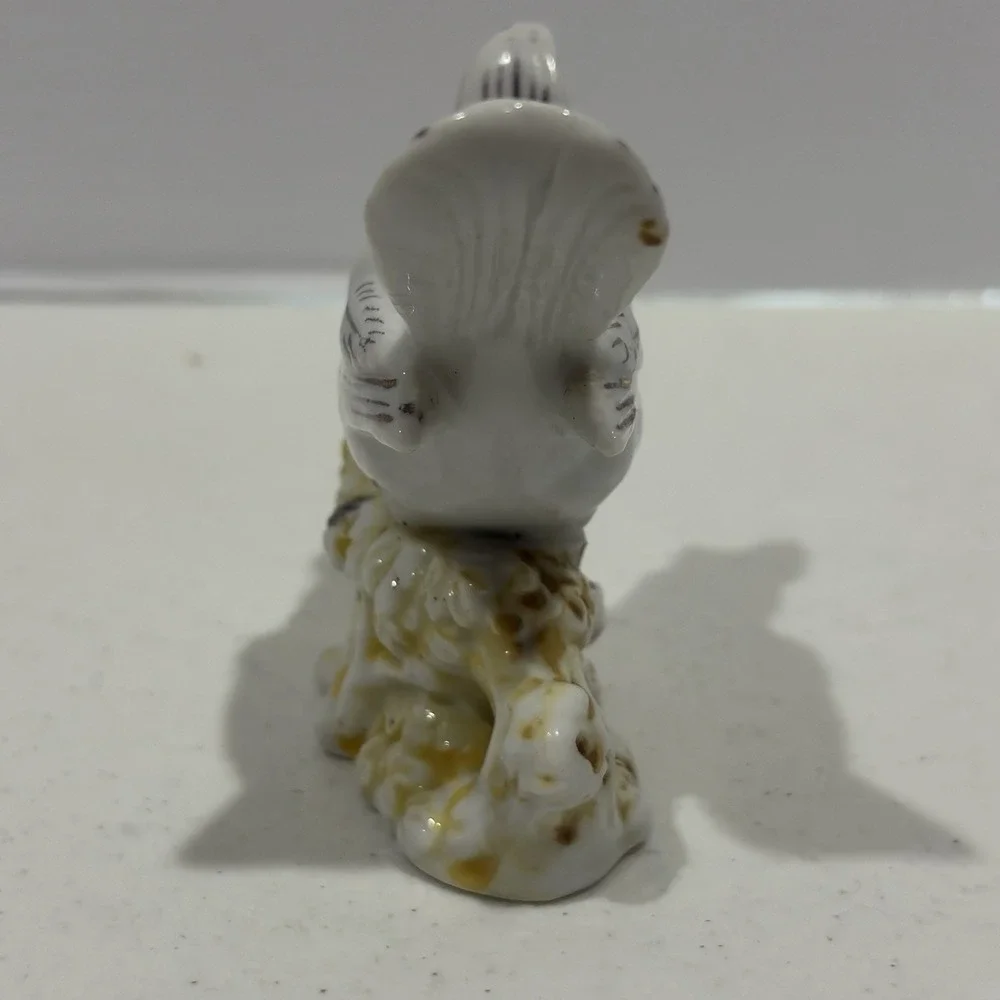 Vintage Japan Porcelain Blue Jay Bird Figurine 4